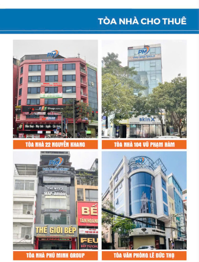 Phú Minh Group – Cho thuê văn phòng tại Phủ Lý, Hà Nam